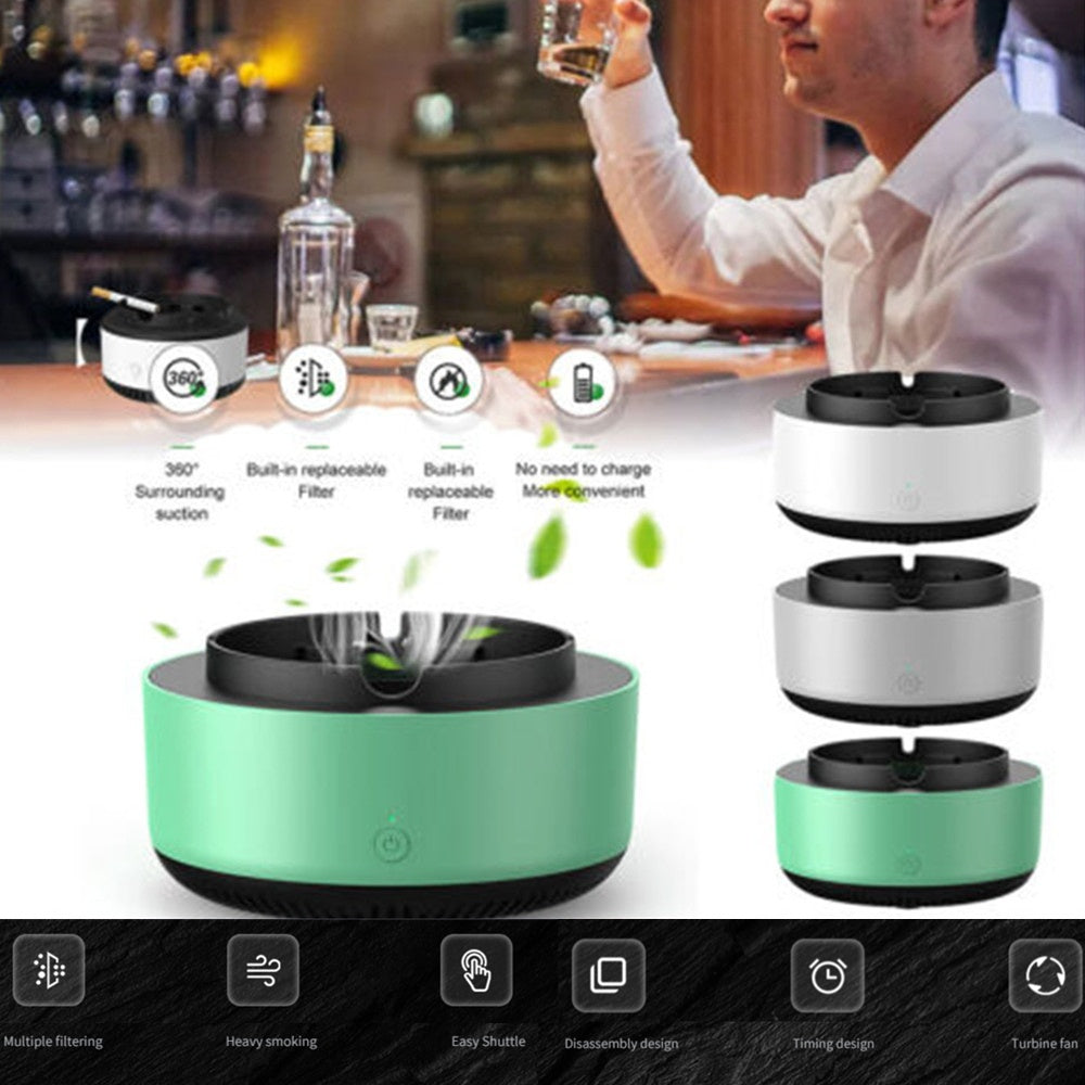 Portable Smoke Removal Air Purification Ashtray